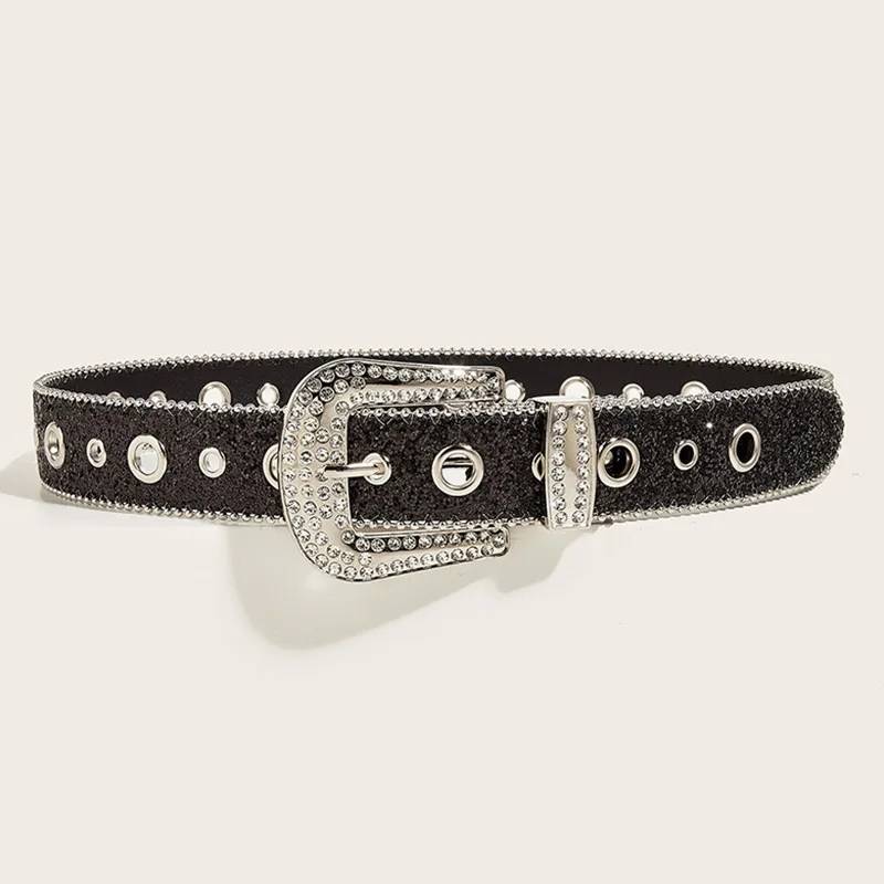 Rhinestones PU Leather Belt Belts New Arrivals Women Jewelry 