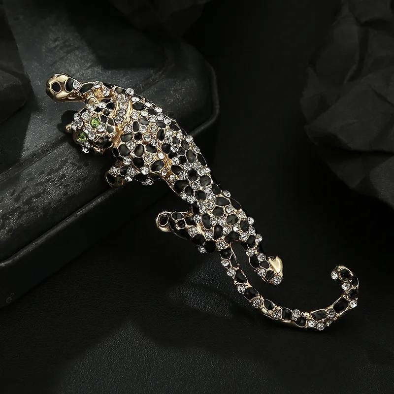 Climbing Leopard Enamel Brooch Pin Brooches & Pins New Arrivals Women Jewelry 