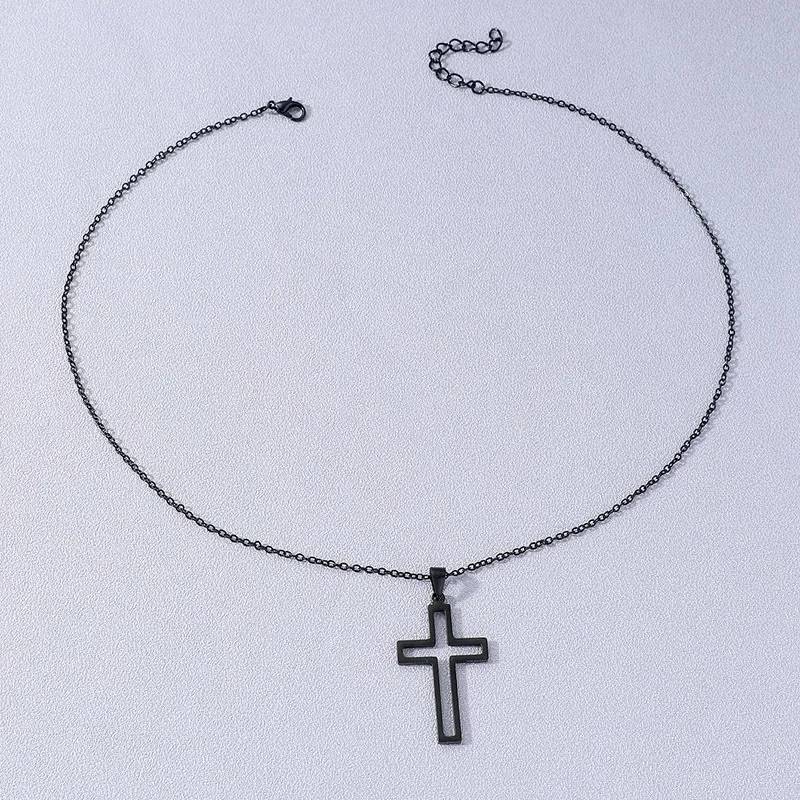 Stainless Steel Bare Cross Pendant Chain Necklace Men Jewelry Necklaces Necklaces New Arrivals Pendants Women Jewelry 