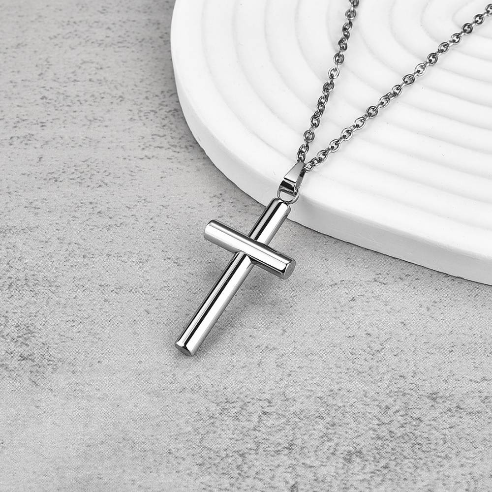 Stainless Steel Bare Cross Pendant Chain Necklace Men Jewelry Necklaces Necklaces New Arrivals Pendants Women Jewelry 