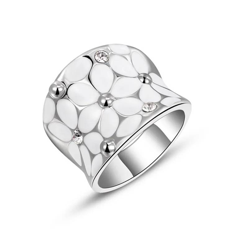 Blooming Flower Floral Cocktail Ring for Women New Arrivals Rings Women Jewelry 