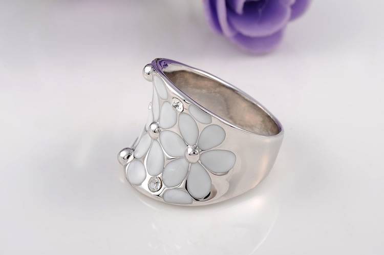 Blooming Flower Floral Cocktail Ring for Women New Arrivals Rings Women Jewelry 