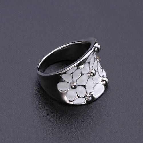Blooming Flower Floral Cocktail Ring for Women New Arrivals Rings Women Jewelry 
