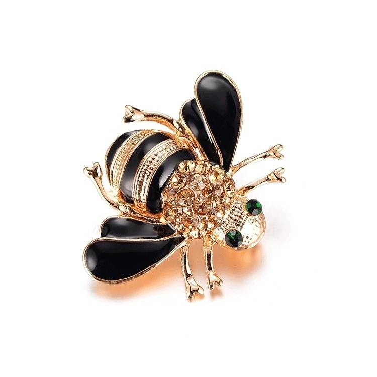 Crystal Bumble Bee Insect Animal Brooch Pin Badge Brooches & Pins New Arrivals Women Jewelry 