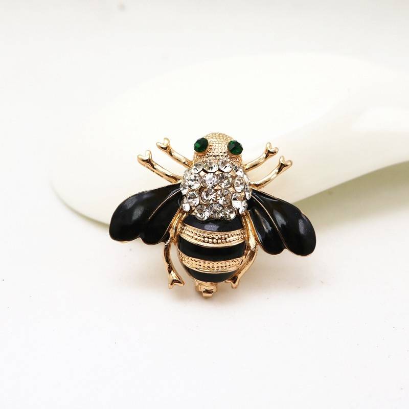 Crystal Bumble Bee Insect Animal Brooch Pin Badge Brooches & Pins New Arrivals Women Jewelry 