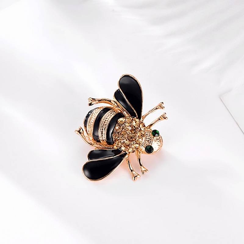 Crystal Bumble Bee Insect Animal Brooch Pin Badge Brooches & Pins New Arrivals Women Jewelry 