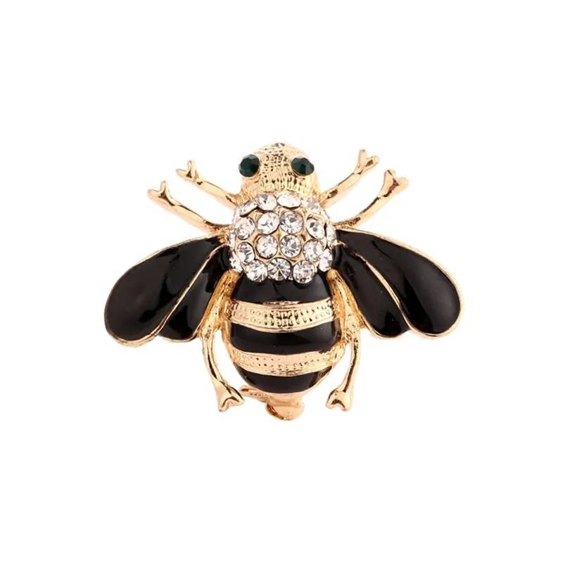 Crystal Bumble Bee Insect Animal Brooch Pin Badge Brooches & Pins New Arrivals Women Jewelry 