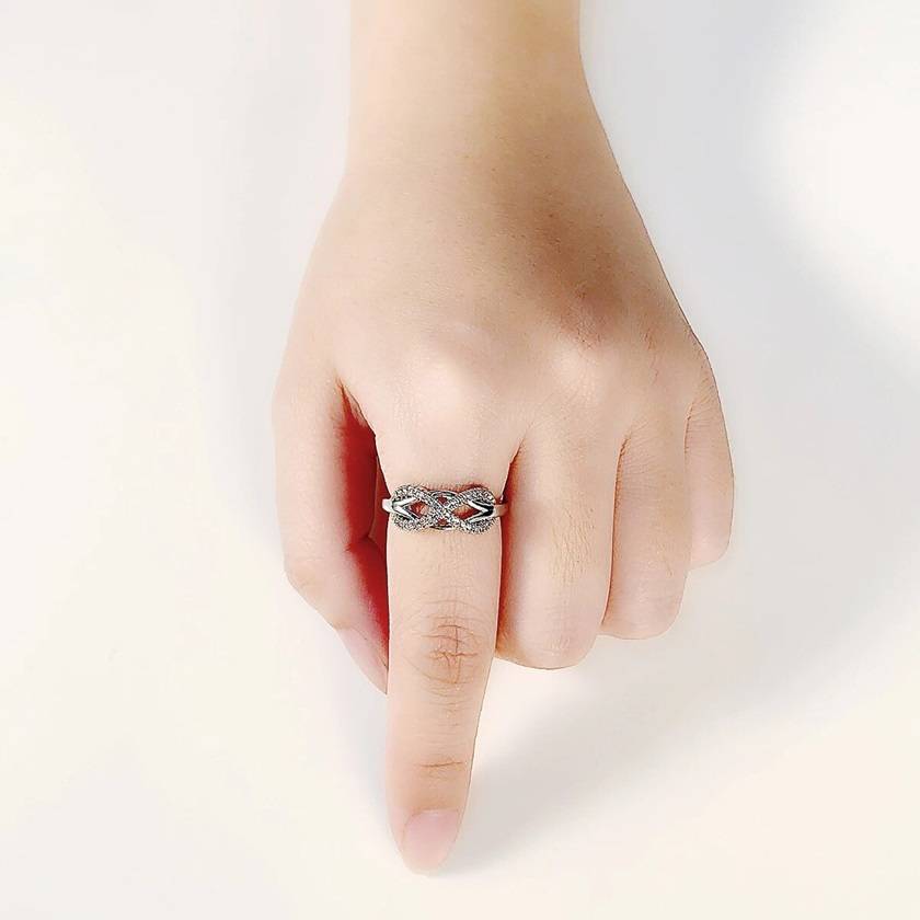 Infinity Intertwined Eternal Love Ring New Arrivals Rings Wedding & Engagement Jewelry Women Jewelry 