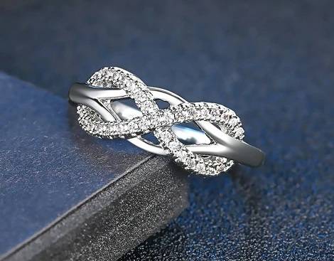 Infinity Intertwined Eternal Love Ring New Arrivals Rings Wedding & Engagement Jewelry Women Jewelry 