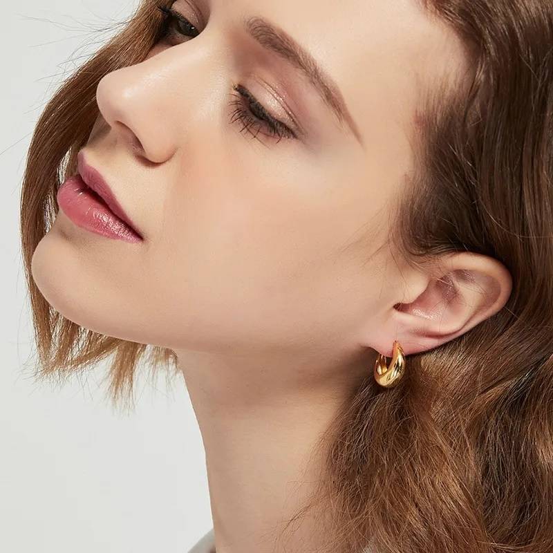 Purse Shaped Statement Hoop Earrings for Women Earrings New Arrivals Women Jewelry 