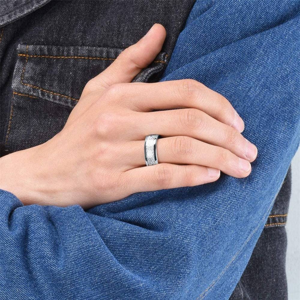 4/6/8 MM Stainless Steel Wedding Engagement Ring Men Jewelry New Arrivals Rings Rings Wedding & Engagement Jewelry Women Jewelry 