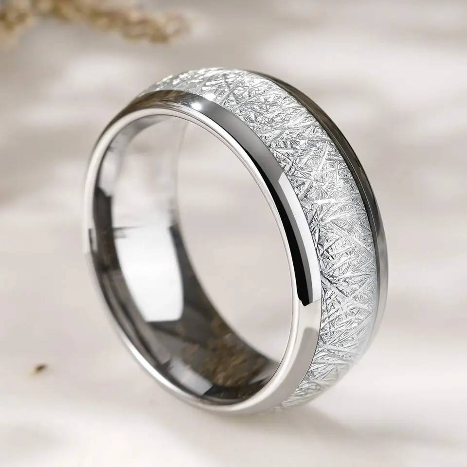4/6/8 MM Stainless Steel Wedding Engagement Ring Men Jewelry New Arrivals Rings Rings Wedding & Engagement Jewelry Women Jewelry 