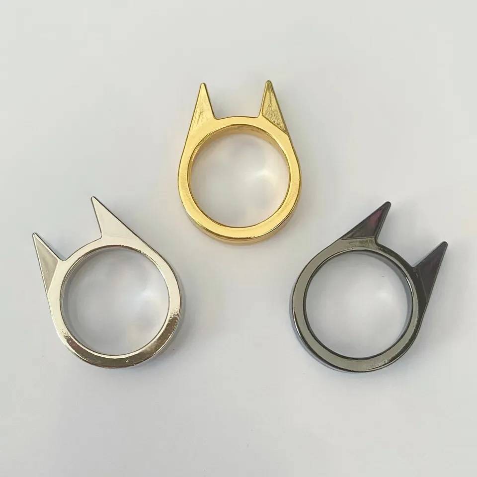Self-Defense Protection Cat's Ears Punk Style Ring Men Jewelry New Arrivals Rings Rings Women Jewelry 