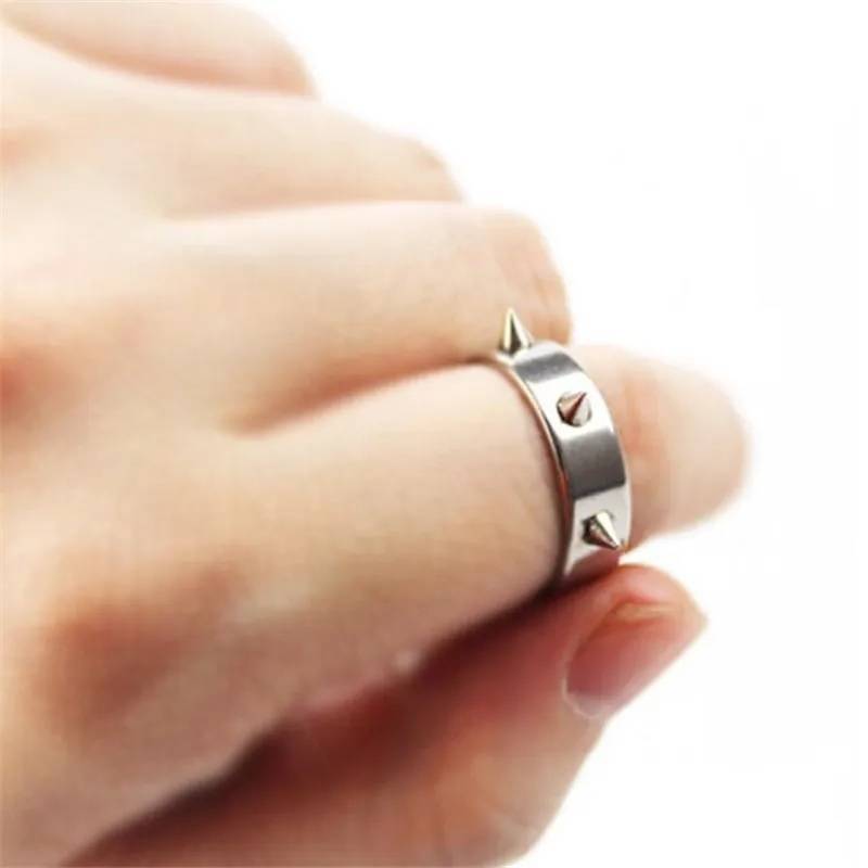 Self-Defense Stainless Steel 3 Spikes Punk Style Unisex Ring Men Jewelry New Arrivals Rings Rings Women Jewelry 