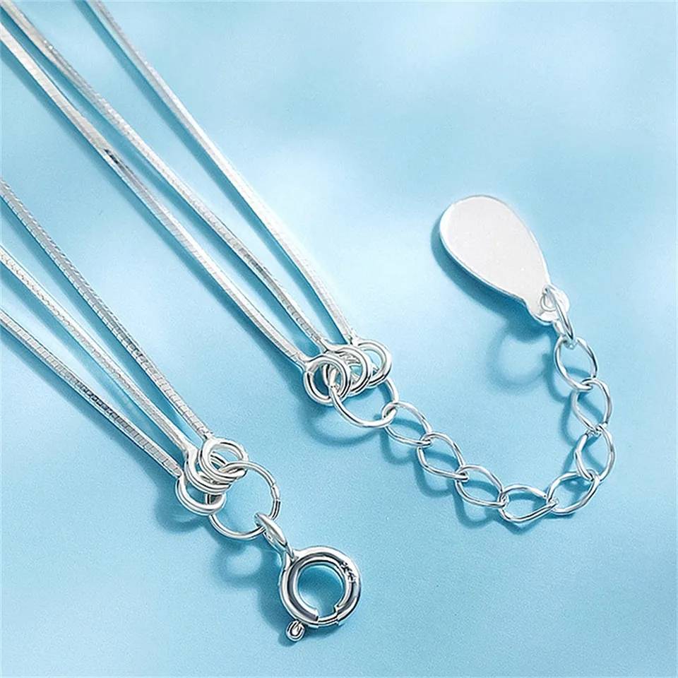 925 Sterling Silver Round Ball Beads Multi Layered Charm Bracelet Bracelets & Bangles New Arrivals Women Jewelry 