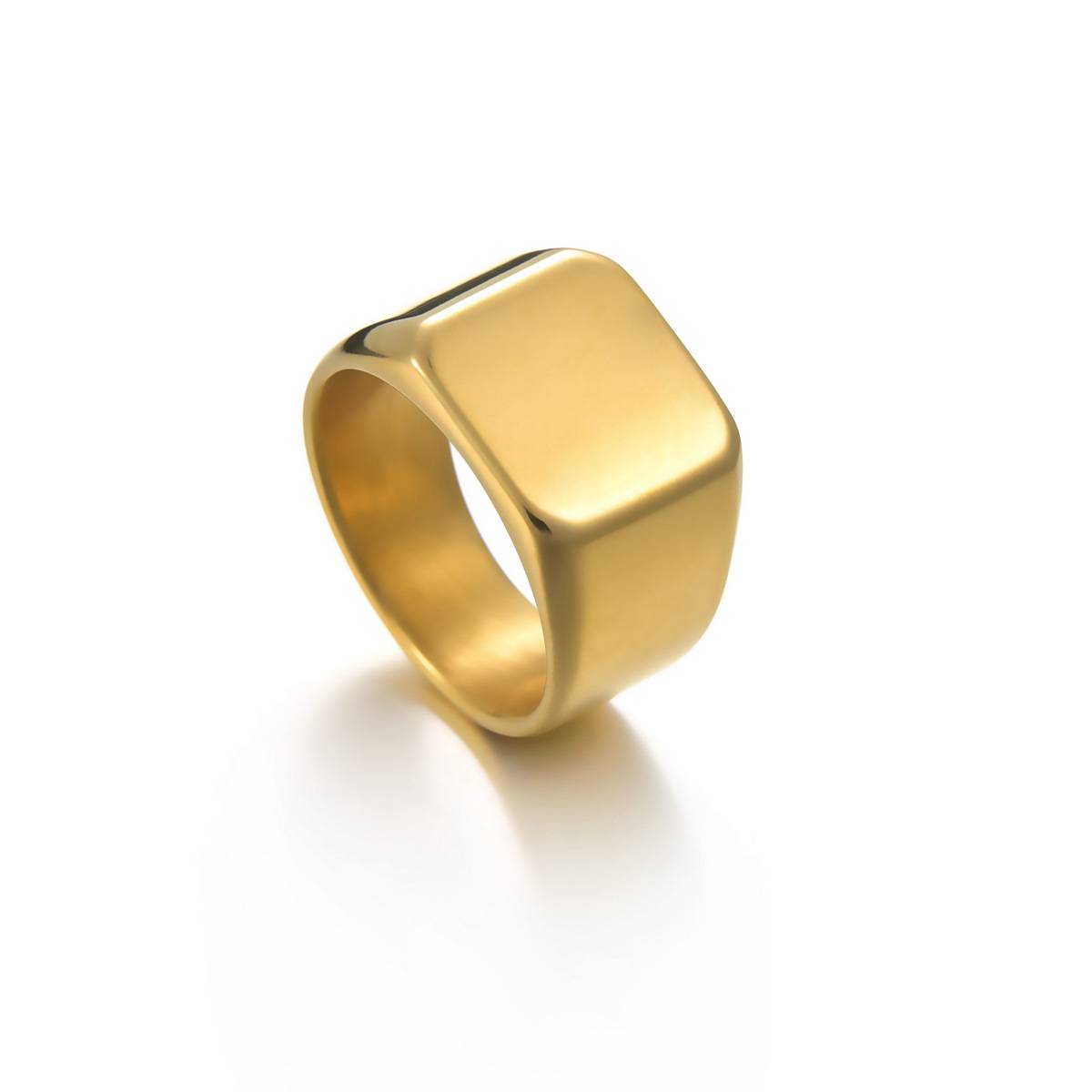 Thick Square Cocktail Party Finger Ring for Men Men Jewelry New Arrivals Rings 