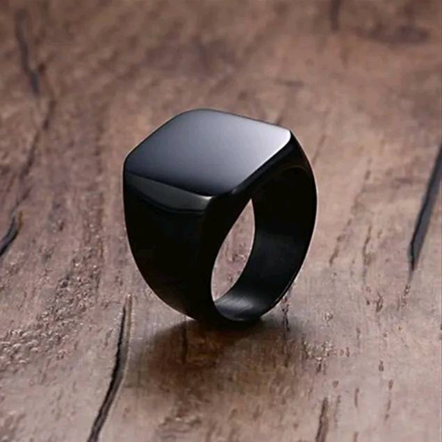 Thick Square Cocktail Party Finger Ring for Men Men Jewelry New Arrivals Rings 