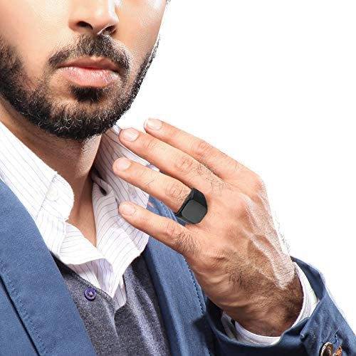 Thick Square Cocktail Party Finger Ring for Men Men Jewelry New Arrivals Rings 