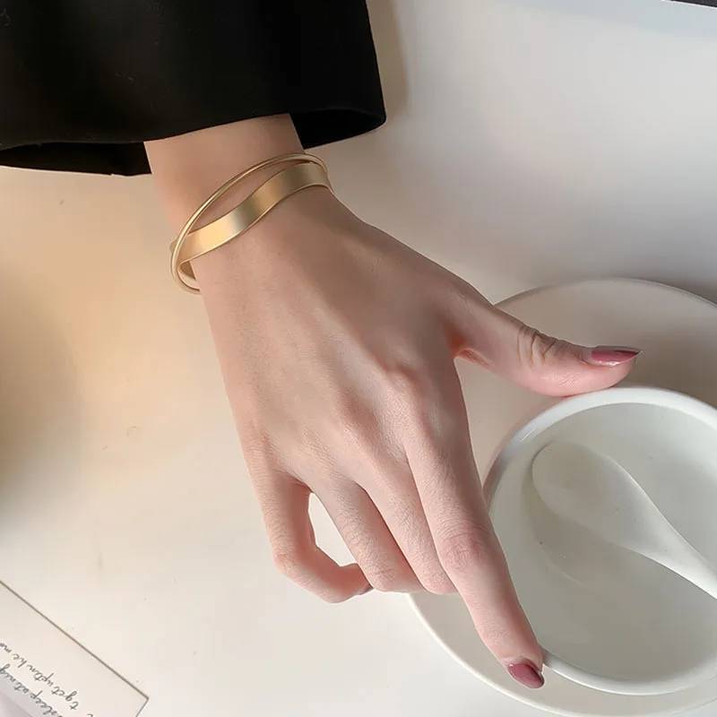 Double Infinity Twisted Cross Wavy Bangle Bracelets & Bangles New Arrivals Women Jewelry 