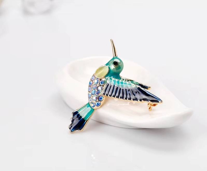 Hummingbird Rhinestone Bird Animal Brooch Pin Brooches & Pins New Arrivals Women Jewelry 