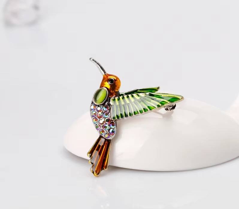 Hummingbird Rhinestone Bird Animal Brooch Pin Brooches & Pins New Arrivals Women Jewelry 